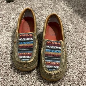 Twisted X Multicolor Patterned Mocassins